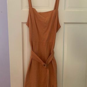 ORANGE AND WHITE DRESS